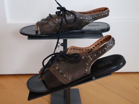 Sandalette / Sandale, Diesel, Gr. 39, Leder, wie Neu