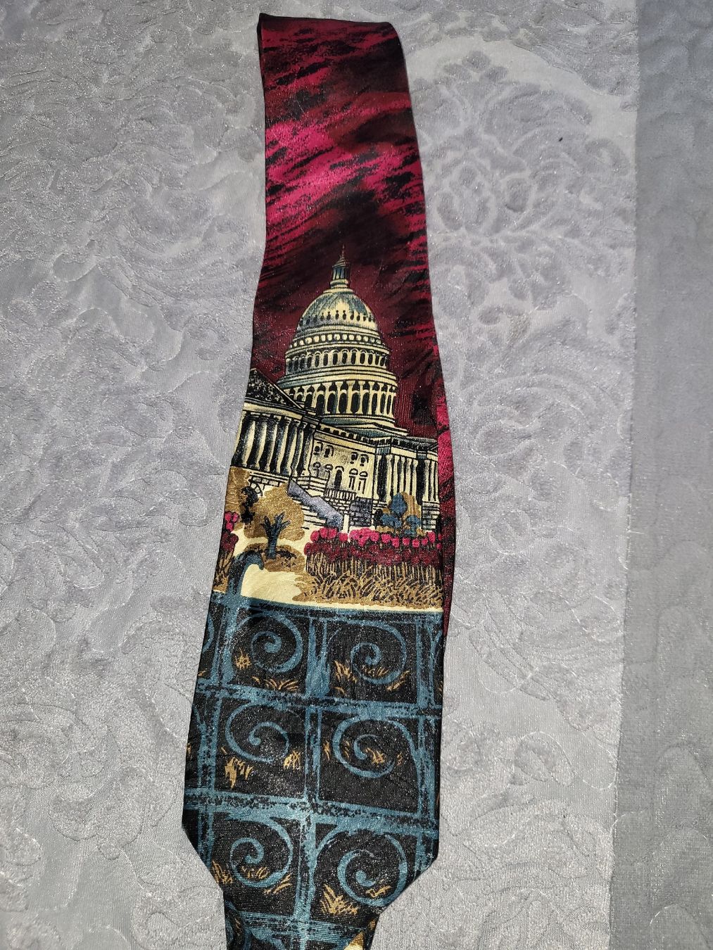 Krawatten: Vintage Krawatte: Kapitol Washington D.C. – Neu (gemäss Beschreibung) aus Bassersdorf von kid_fm98