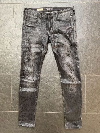Jeans Damen, PEPE JEANS, SEVENTY THREE, Kroko-Print
