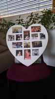 Cadre photos en forme de coeur
