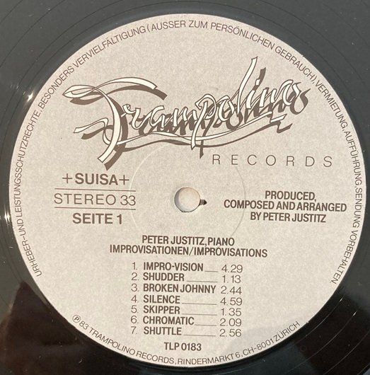 Vinyles: Peter Justitz - Improvisationen (LP) – D'occasion à Grüningen par azulgrisvinyl 2