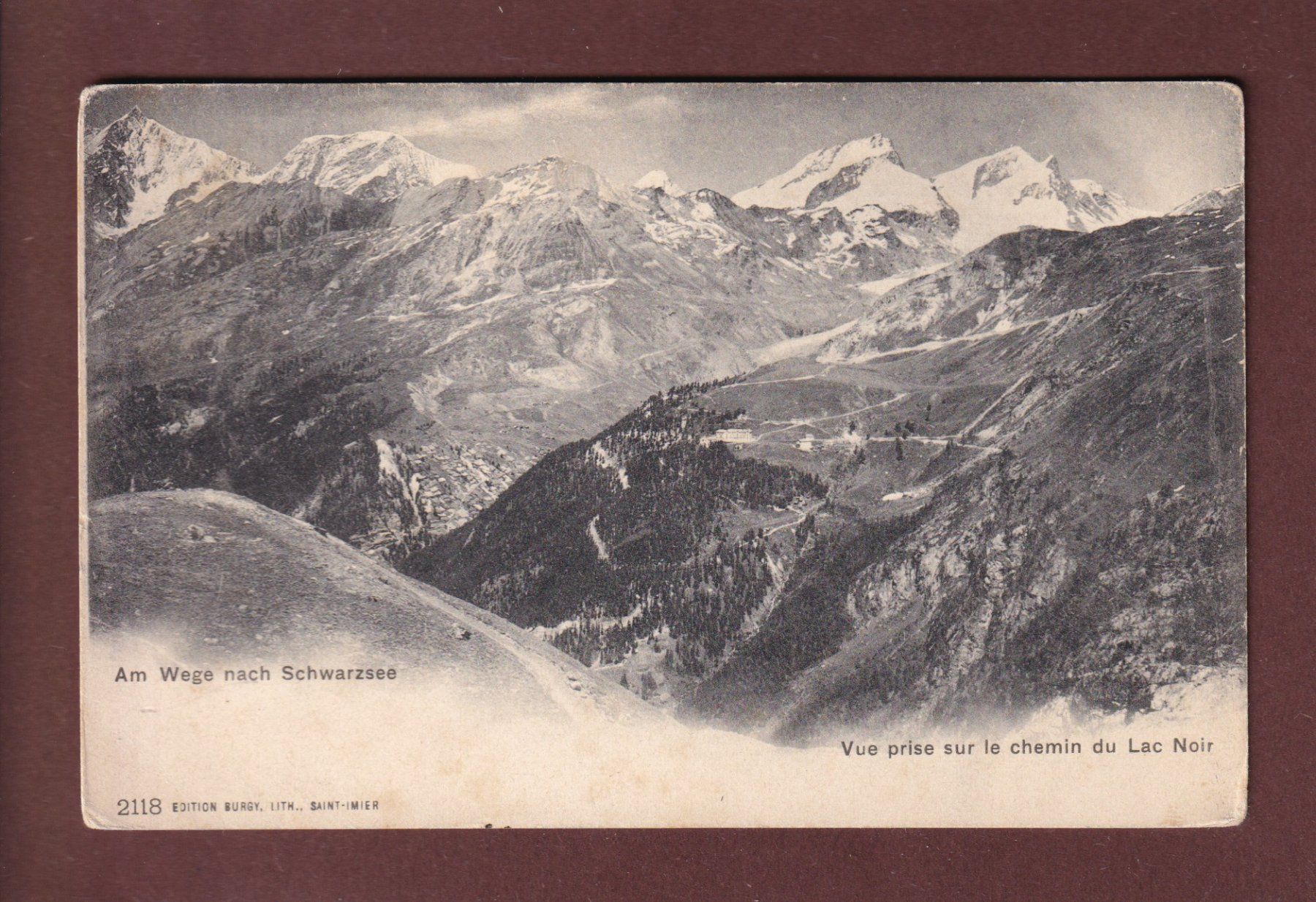 Cartoline postali: Am Weg nach SCHWARZSEE – Usato da Pully venduto da nicecards