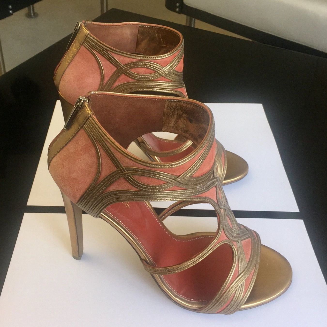 Sergio Rossi Scarpe da donna: Sergio Rossi Sandaletten mit Stiletto-Absatz – Nuovo (secondo la descrizione) da Uster venduto da Antiquaspar 2