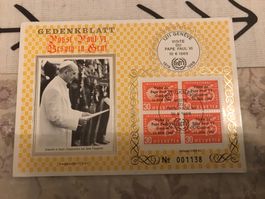 Gedenkmarken Papst Paul - 10. Juni 1969 (limitiert) - 800-59