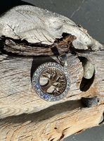 Baum des Lebens Anhänger, Silber 925 mit Zirkonia Steinen.