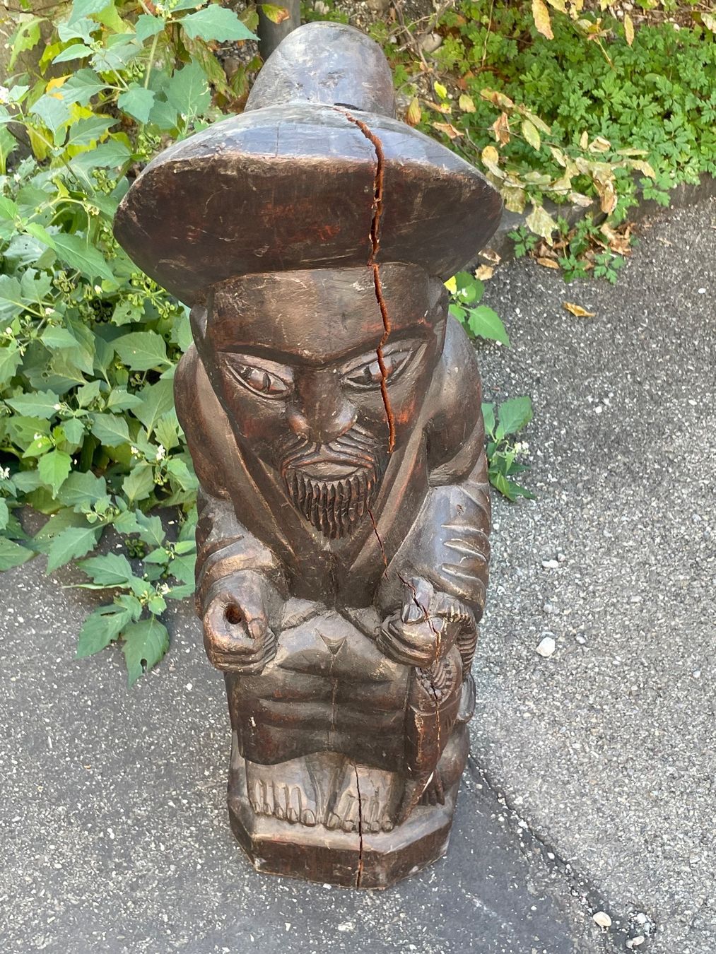 Skulpturen & Statuen: Vintage Holz Skulptur Asien – Gebraucht aus Zürich von Vintage-1993 6