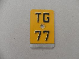 Mofa Töffli Nummer 1977 TG 77 Thurgau