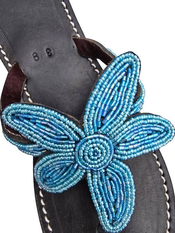 Scarpe da donna: Handgemachte Leder-Sandalen - Türkis 39 – Nuovo e nell'imballaggio originale da Brione s. Minusio venduto da Littleninja 1