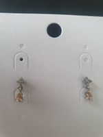  Ohrstecker Ohrhänger mit Steinchen