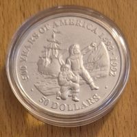 31.103g 925er Silber, Cook Islands 1991, Polierte Platte
