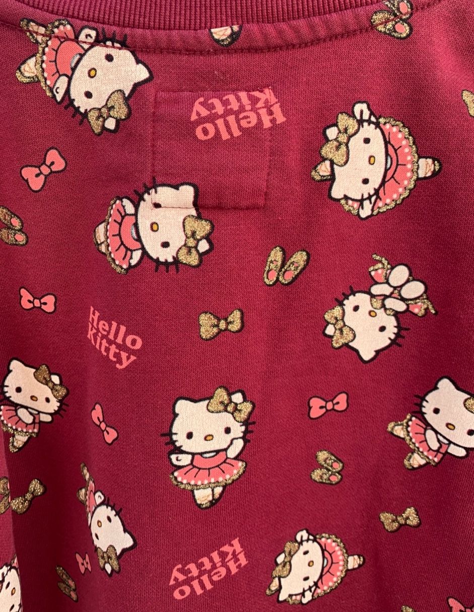 C&A Pulls et sweat-shirts: Superbe pull sweat coton HELLO KITTY paillettes dorées t.134 – Neuf (Voir description) à Martigny par only__you 7
