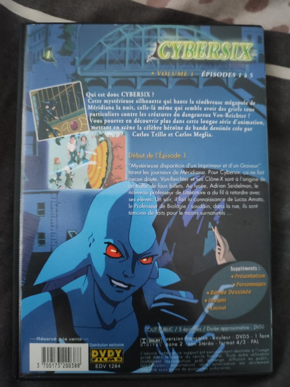 Tutti i DVDs: DVD Cybersix  Vol. 1 – Usato da Vétroz venduto da mrcl01 2