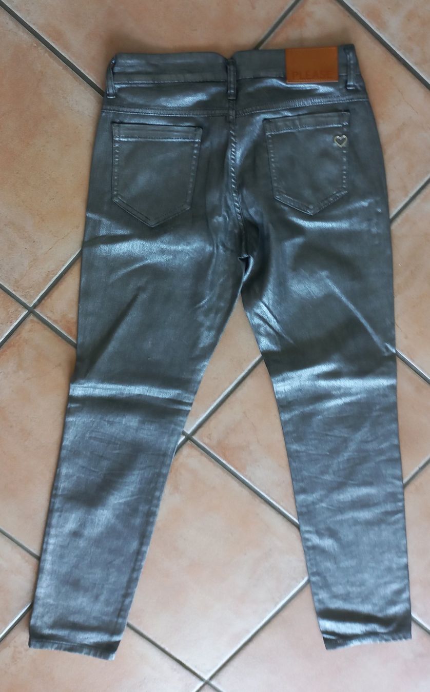 Please Jeans Jeans: Jeans silber Please XS – Usato da Scherzingen venduto da dun_r6nd