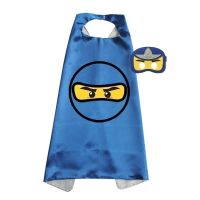 Blauer Ninja-Umhang und -Maske - Cape et Masque Ninja bleu