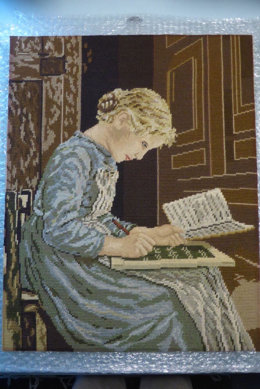 Foto & Immagini: Albert Anker - Lernendes Schulmädchen mit Schiefertafel 1886 – Usato da Brunnadern venduto da vapiano