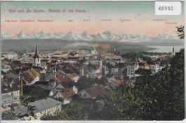 Biel und die Alpen - Bienne et les Alpes