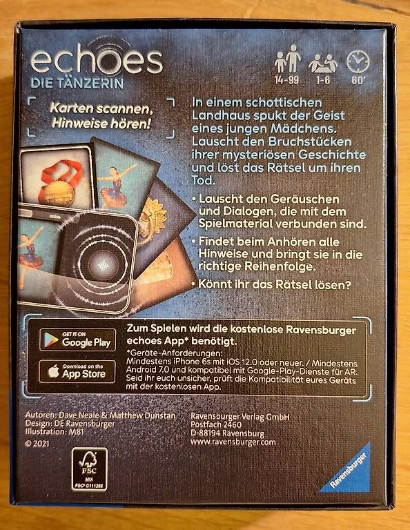 Ravensburger Giochi: echoes Spiel die Tänzerin – Nuovo (secondo la descrizione) da Olten venduto da ann_68kd 1