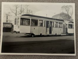 Historisches Foto Tram Leipzig Linie 11 Hbf. 1954  8.5x6cm