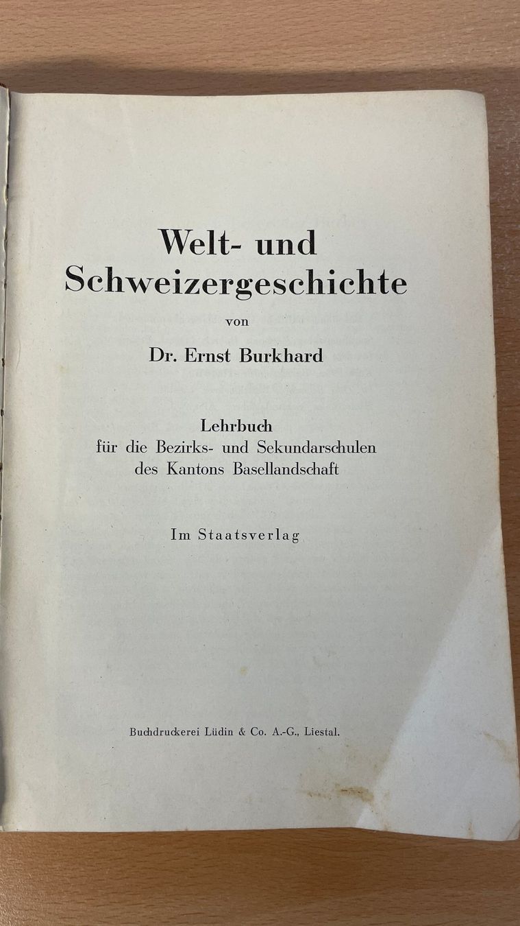 Libri: Welt- und Schweizergeschichte, Dr.Burkhard – Usato da Glattfelden venduto da cybermaxx 1