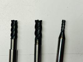 Vollhartmetallfräser, 3 Stück VHM