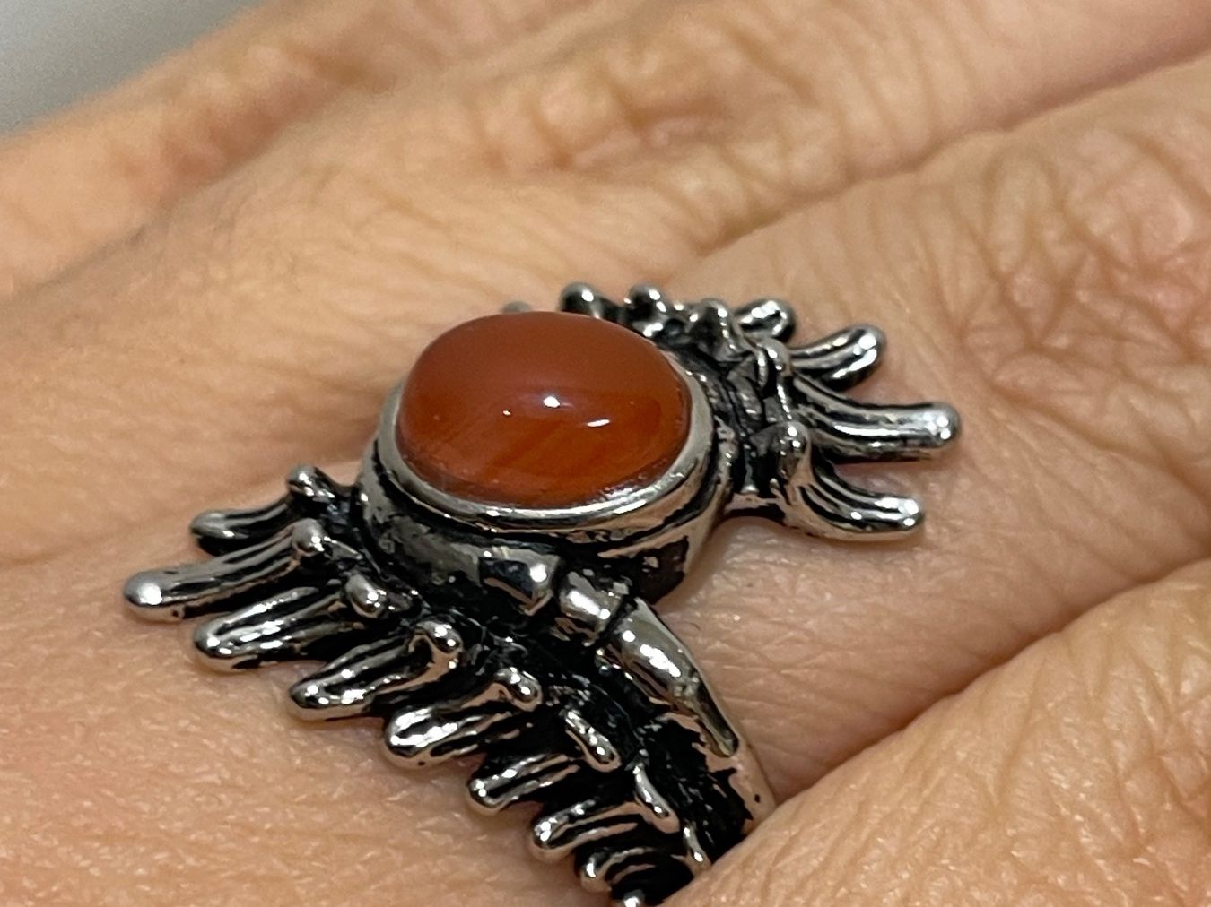 Ringe: Roter Achat-Ring im Vintage-Stil – Neu und originalverpackt aus Schiers von sisikristall 1