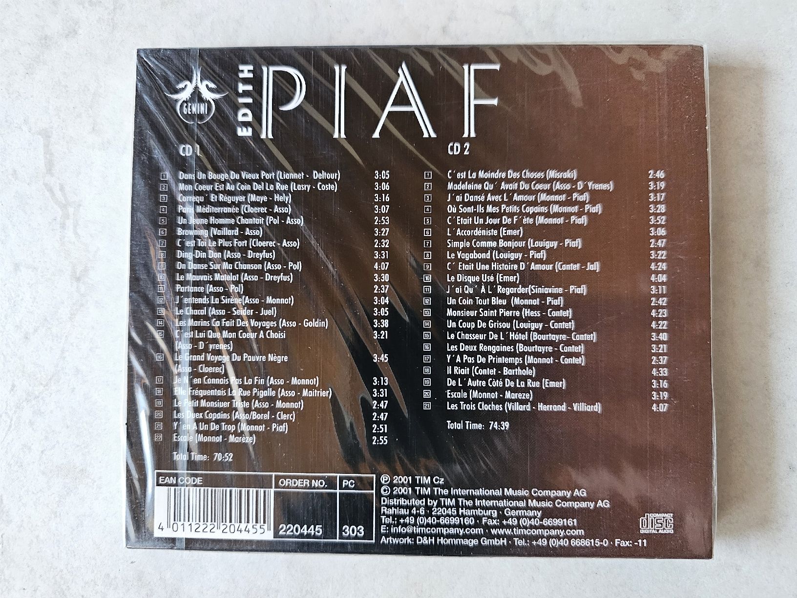 CDs: Edith Piaf  -  La Môme  /  2 CD Set Fabrikneu – Neu und originalverpackt aus Schneisingen von backstore24 1