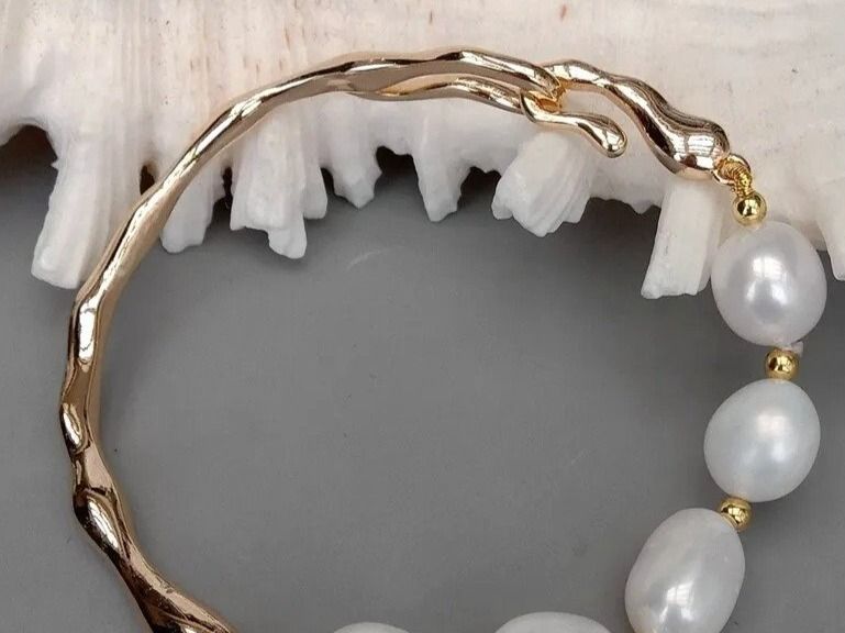 Bracciali & Braccialetti: Lua Design Perlen Armband Echt Bracelet rigide Perle Vrai – Nuovo (secondo la descrizione) da Prilly venduto da ilyria73 3