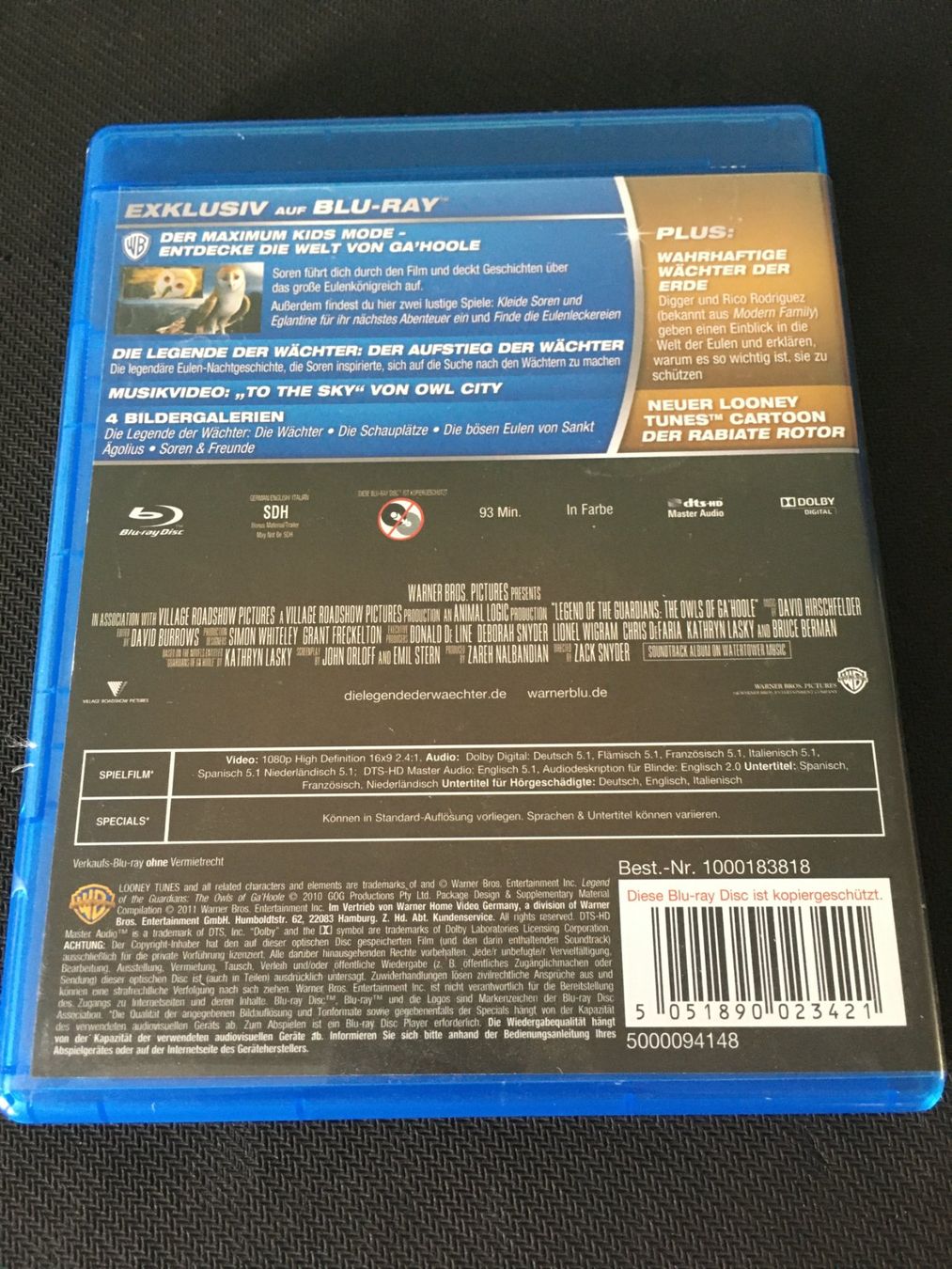 Tutti i DVDs: Die Legende der Wächter -Blu-Ray- – Usato da St.Gallen venduto da MedienJoe 1
