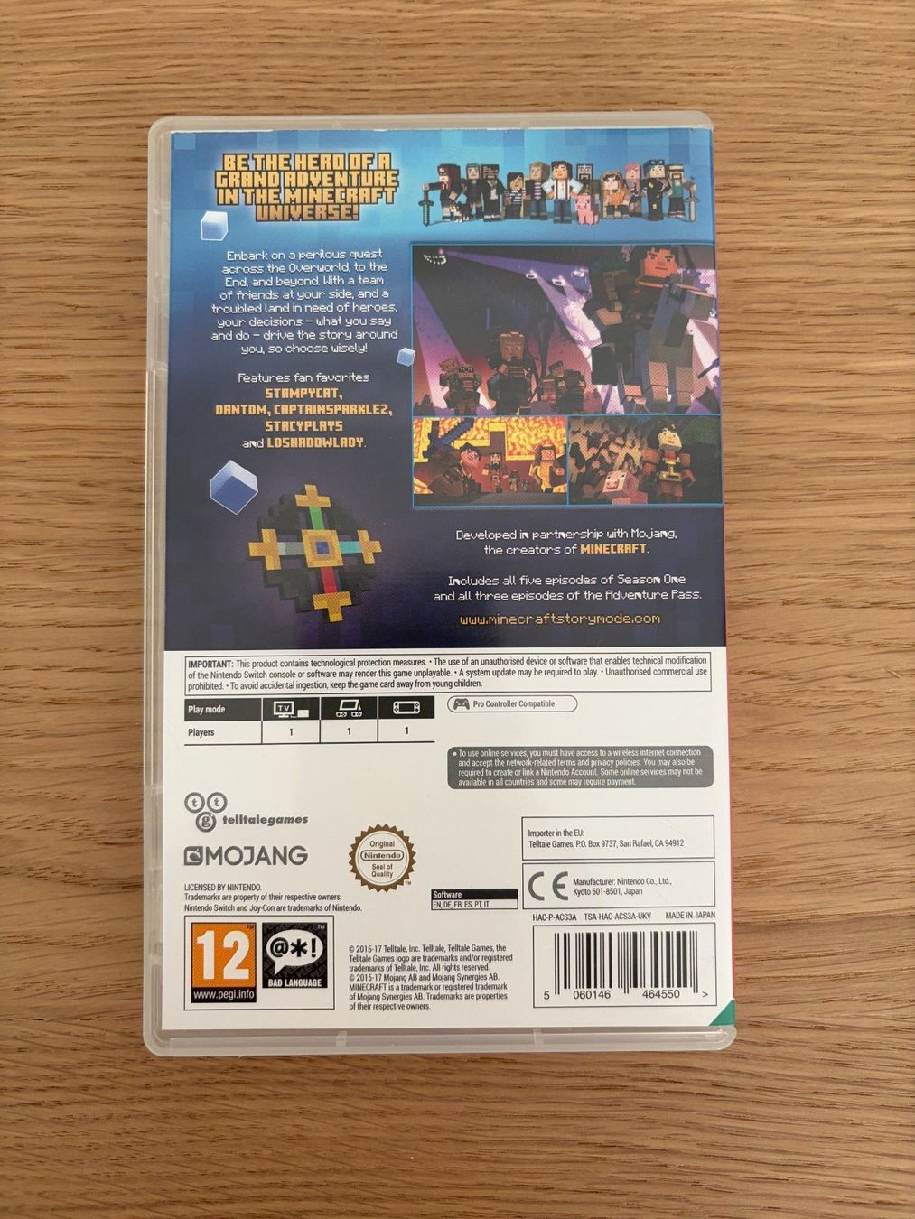 Nintendo Giochi: Minecraft Story Mode Complete Adventure - Nintendo Switch – Usato da Pully venduto da FunkyGames 1