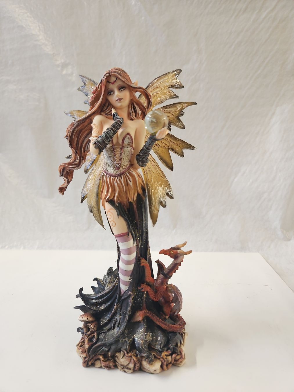 Statuette: Elfe mit Drachen  – Nuovo e nell'imballaggio originale da Dielsdorf venduto da Kenan997
