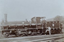 Historisches Foto Dampflokomotive Schweiz 