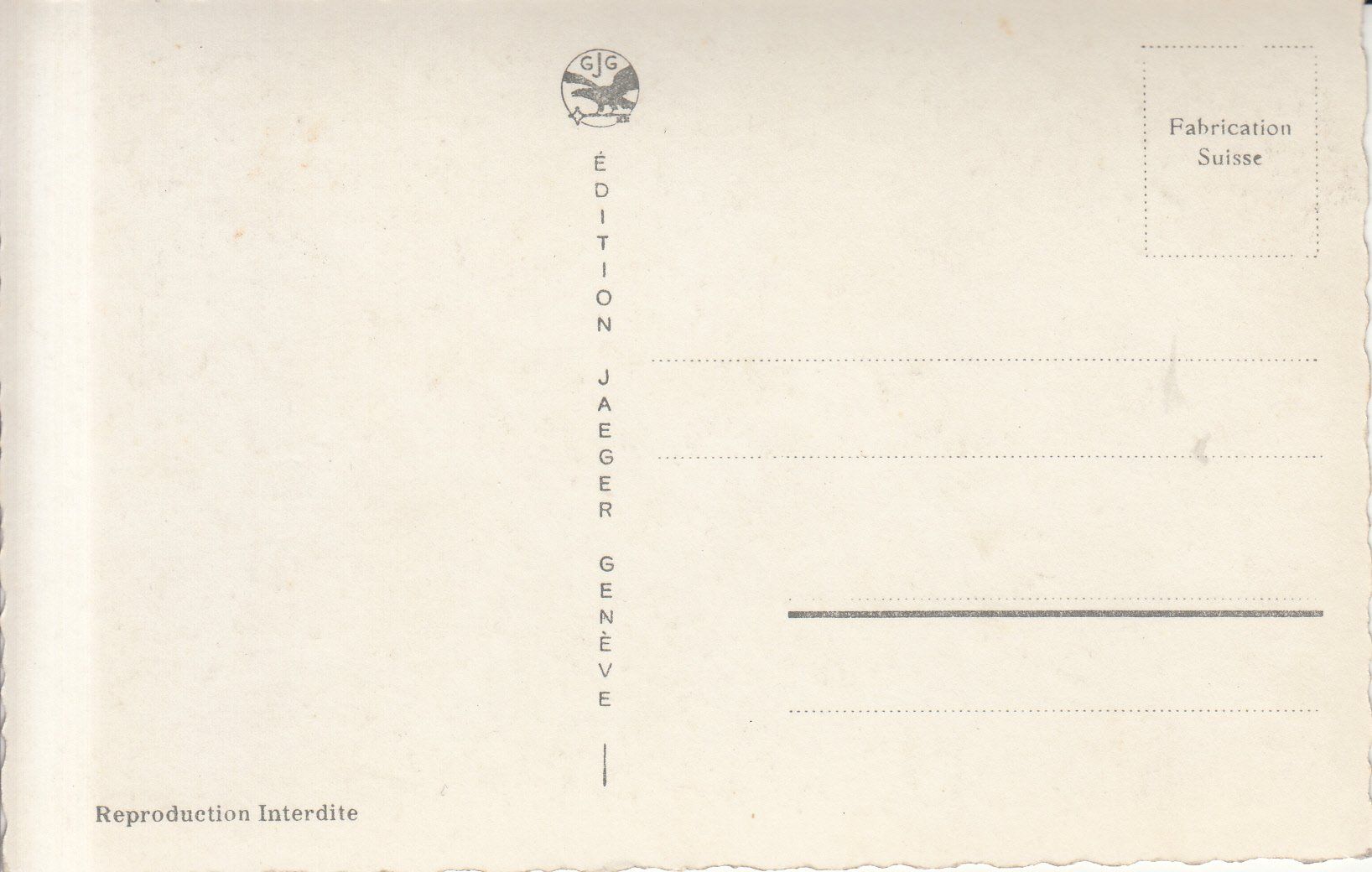 Cartoline postali: Genève Avenue Mon repos ca. 1950 – Usato da Bürglen TG venduto da StampGraf 1