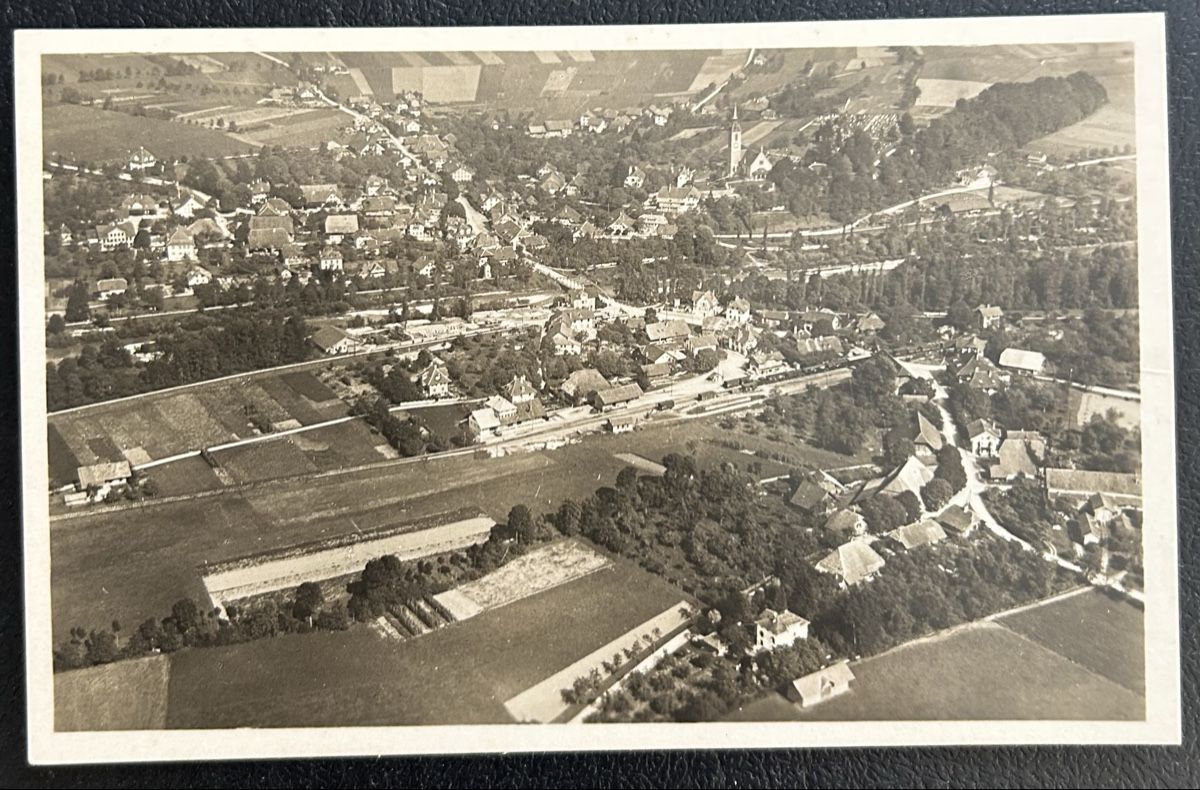 Cartoline postali: Fliegerpostkarte Kirchberg  – Usato da Horw venduto da Tellbub