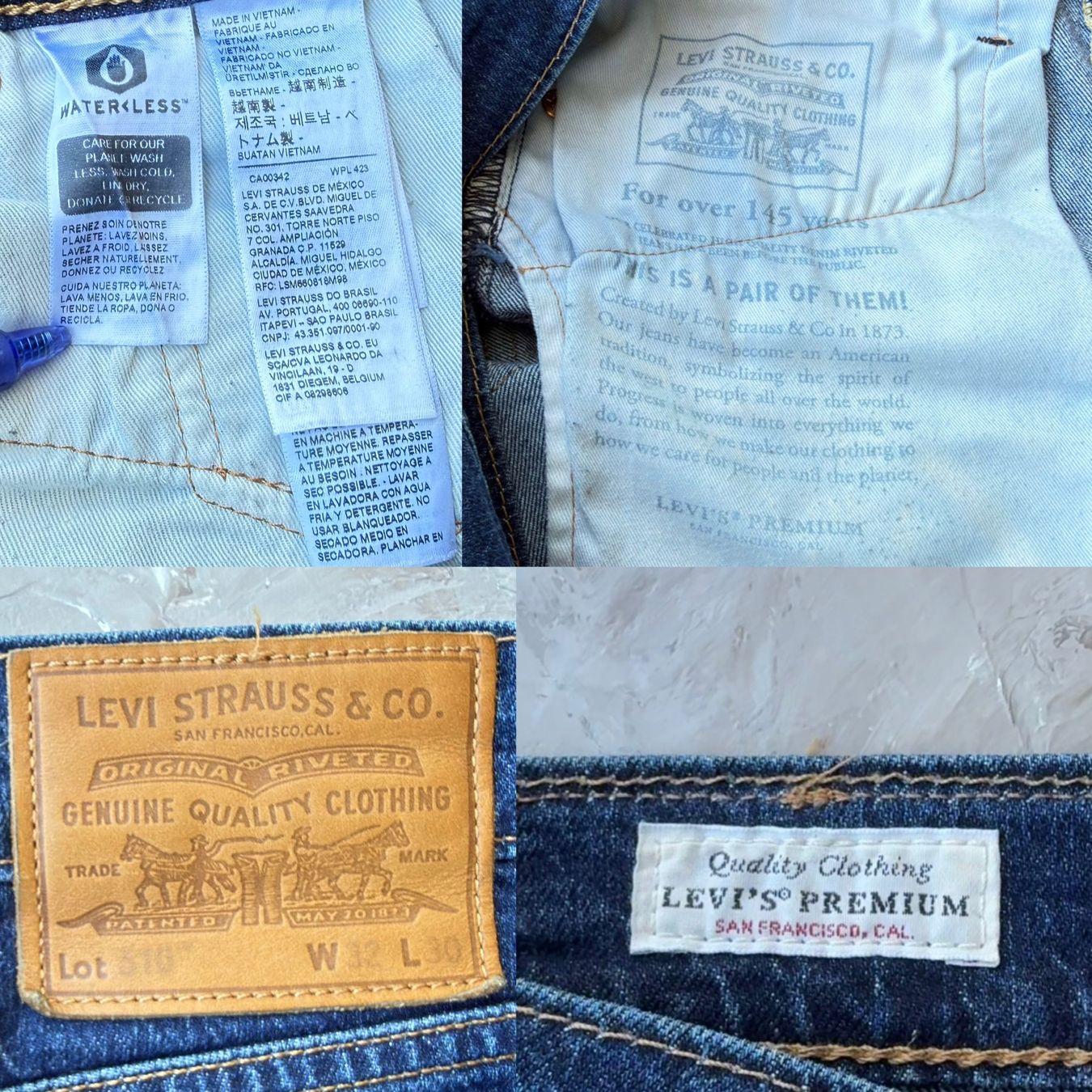 Levi's Jeans: Jean Levi's bleu brut, taille 32/30, bon – Usato da Thônex venduto da Suisse.Shopping 9