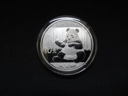 Silbermünze China Panda 2017