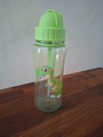 Kinder-Trinkflasche / Trinkflasche für Kinder grün mit Dino