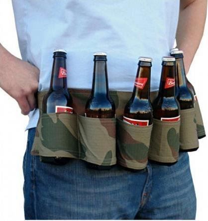 Cinture: Biergurt Dosengurt Alkohol Camouflage Junggesellenabschied – Nuovo e nell'imballaggio originale da Dättlikon venduto da easythings 2