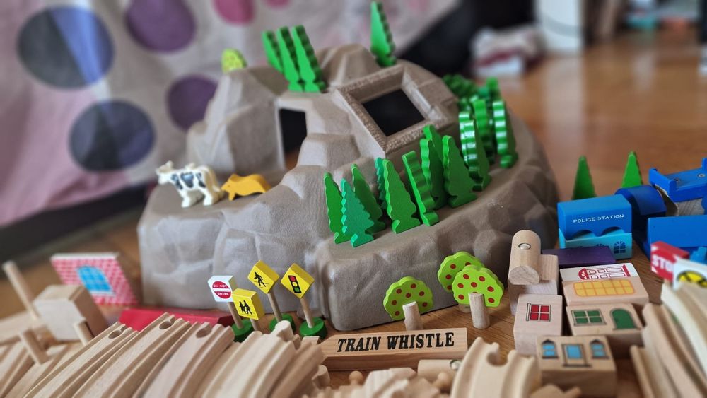 Montessori Holz Zug Mit Tieren & Zahlen - Magnetisches Lernspielzeug Ab 3 Jahre