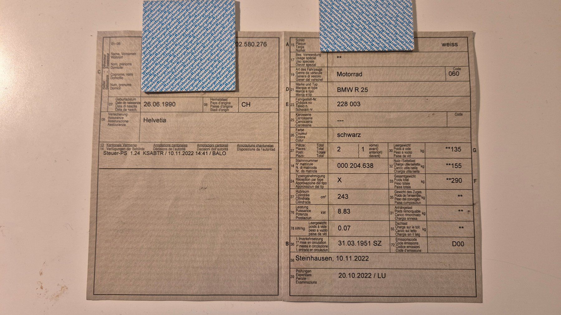 BMW Altro: BMW R25/2 von 1951 – Difettoso da Zürich venduto da Thevanboomer 7