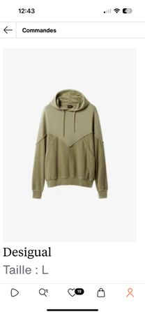 sweat capuche L Desigual like a new
