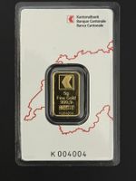 Goldbarren 5 g Kantonal Bank