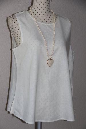 Hübsche Bluse aus Viscose + Leinen Gr.L NEU