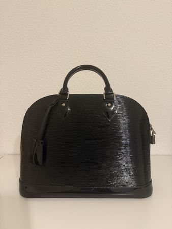 Louis Vuitton Alma PM Black Electric Epi Patent Bag