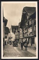 AK Andermatt, Strasse im Ortskern
