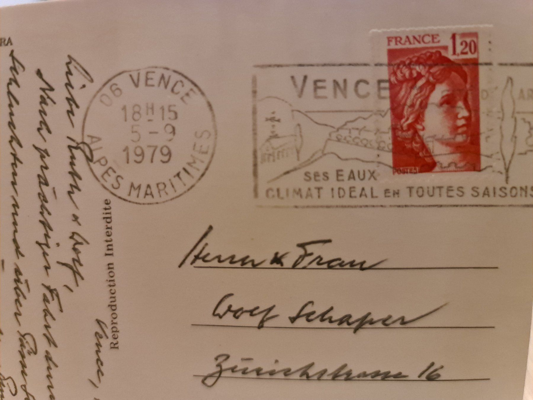 Cartoline postali: Ansichtskarte Cote d'Azur – Usato da Dintikon venduto da Vexi 1