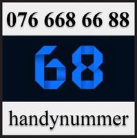 Handynummer, Telefonnummer, VIP Nummer 076 668 66 88