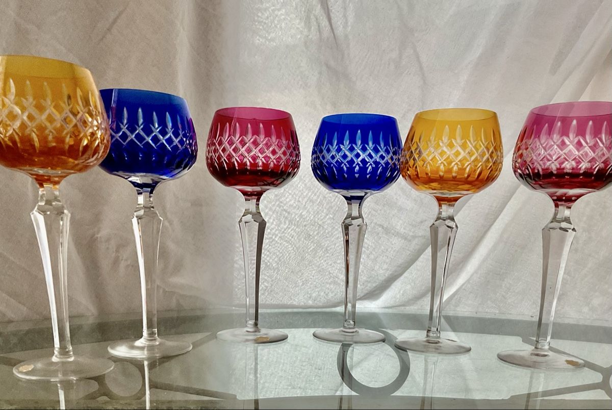 Bicchieri: VINTAGE ECHTE KRISTAL	L HANDGESCHLIFFEN – Usato da Boll venduto da Laima1975 7