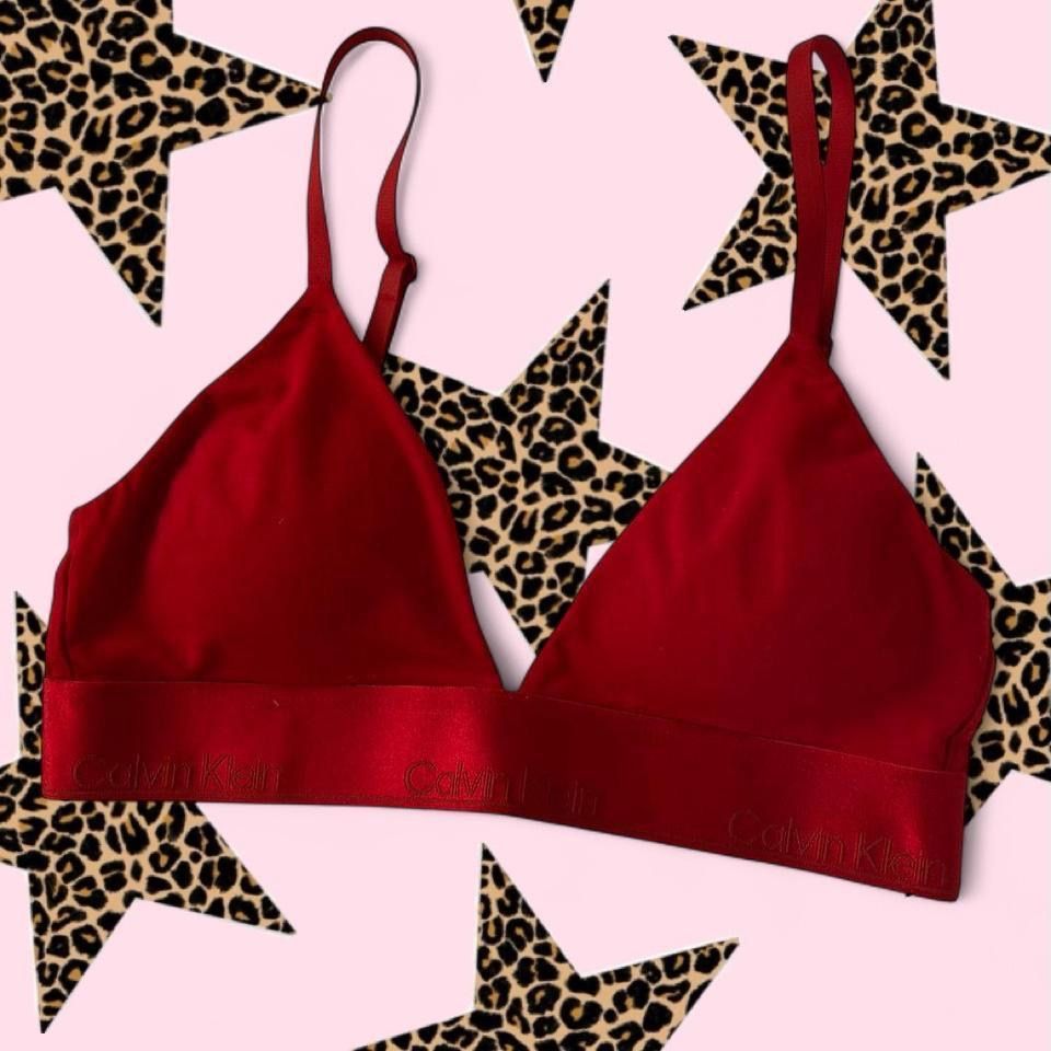 Calvin Klein Sonstige Unterwäsche: Calvin Klein Bralette Rot S Damen  – Gebraucht aus Spiegel b. Bern von pre1ovedthreads 1