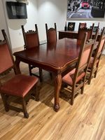 Holz Tisch & 6 Stühle