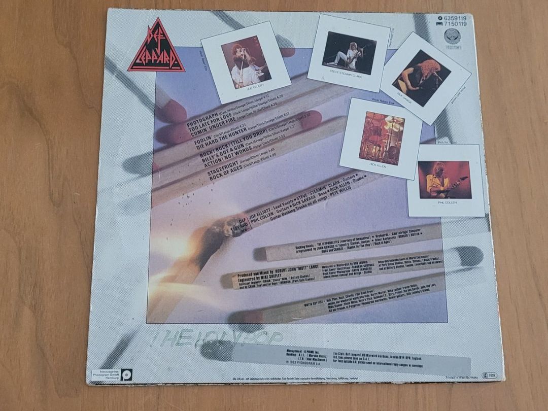 Dischi in vinile: LP  Def Leppard – Usato da Martigny venduto da MZ-67 1